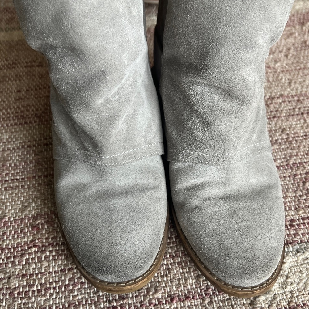 European all suede leather wedge booties by o la la - Picture 3 of 8